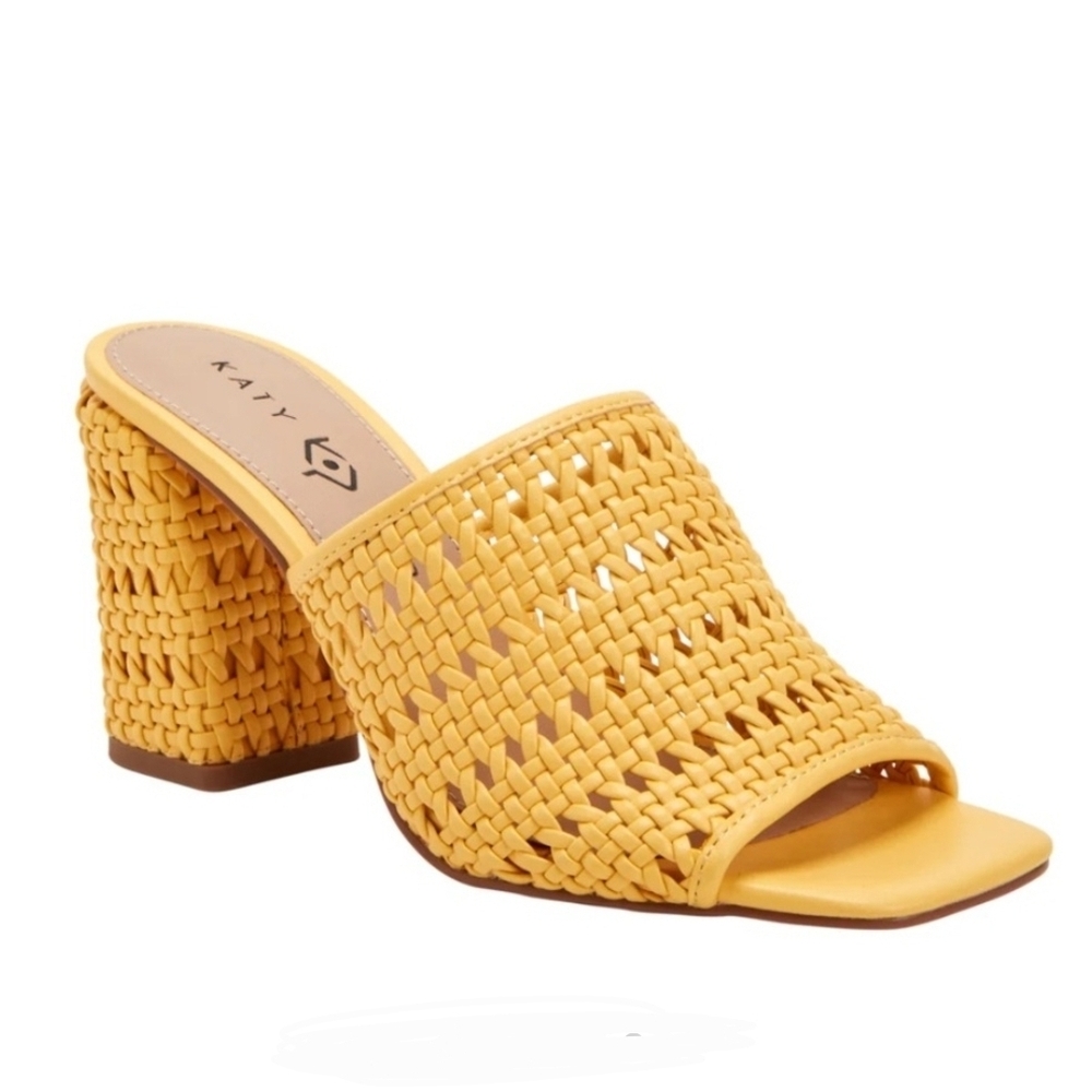 Katy Perry Collections The Tana Slide Pineapple Woven Mules 9.5M